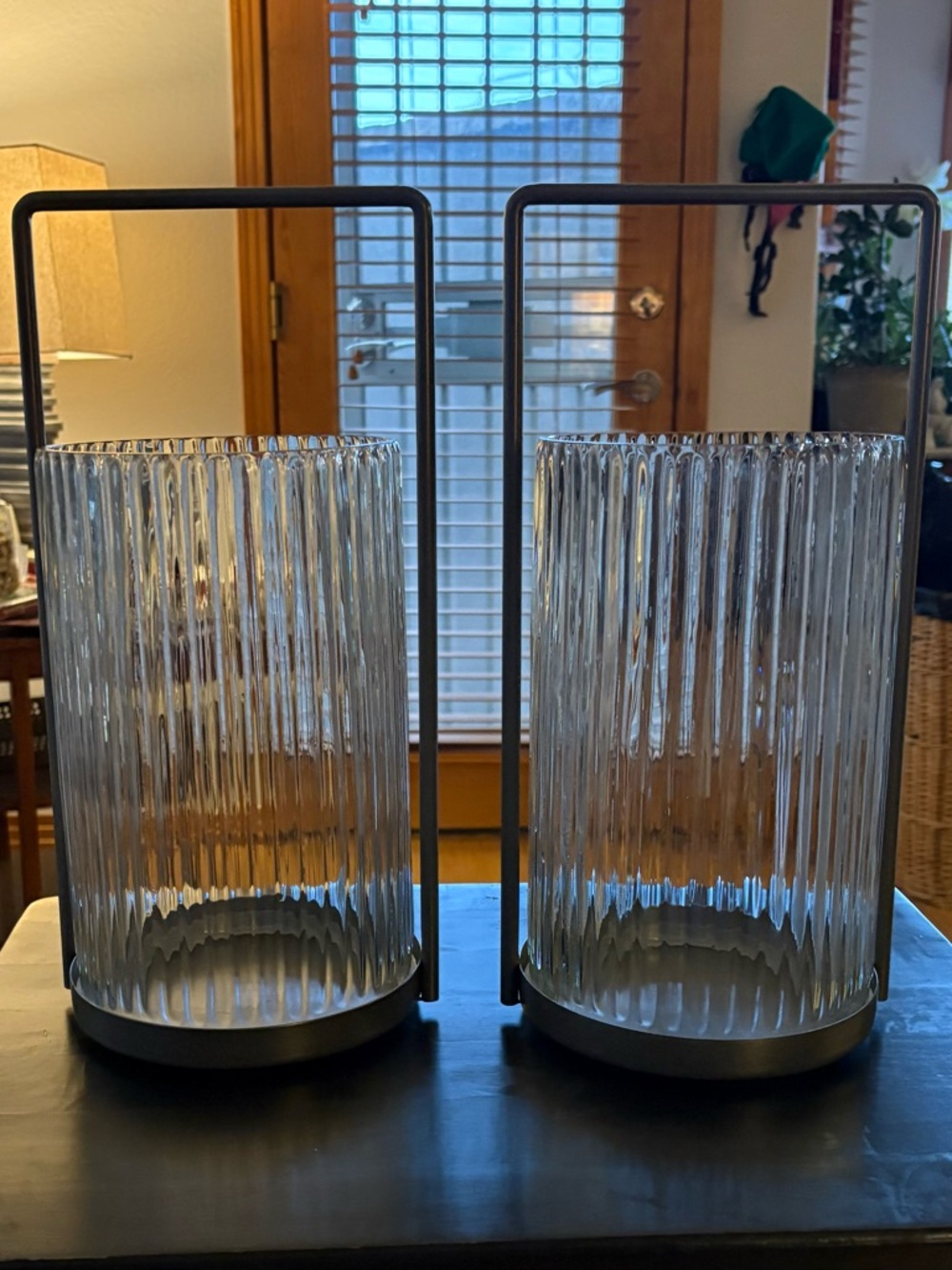Hearth & Hand Matte Gray Decorative Candle Trays